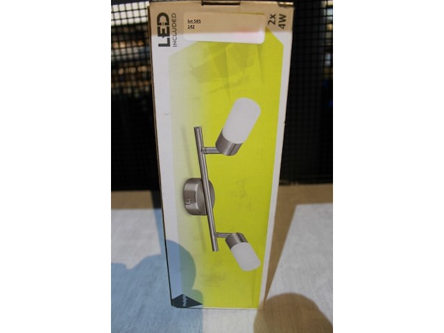 2 x armatuur met ledspots aluminium - afbeelding 1 van  2