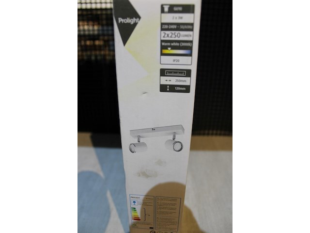 2 x armatuur met ledspots wit - afbeelding 2 van  2