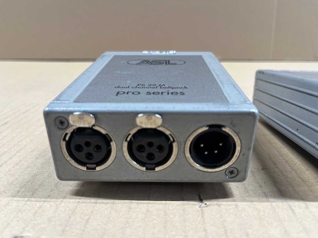 2 x asl ps29m intercom beltpack 2-channel - afbeelding 3 van  5