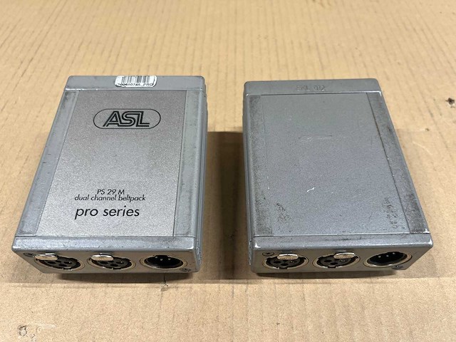 2 x asl ps29m intercom beltpack 2-channel - afbeelding 5 van  5