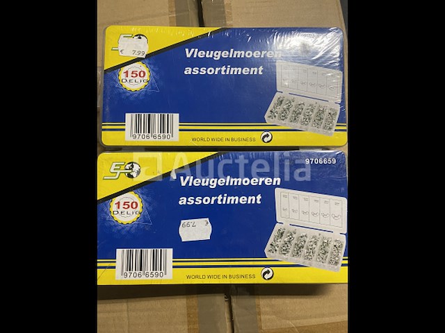 2 x assortiment vleugelmoeren - afbeelding 1 van  2