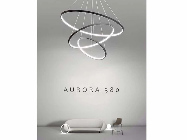 2 x aurora 360 design armatuur zilver - afbeelding 4 van  5