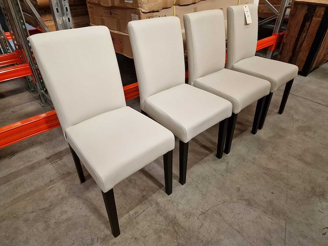 2 x b-seated interieurstoel boston - houten poot kleur wengé - afbeelding 6 van  8