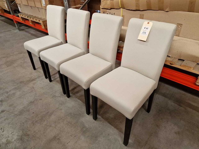 2 x b-seated interieurstoel boston - houten poot kleur wengé - afbeelding 8 van  8