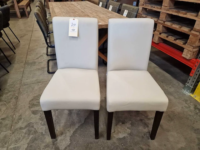 2 x b-seated interieurstoel boston - houten poot kleur wengé - afbeelding 6 van  7