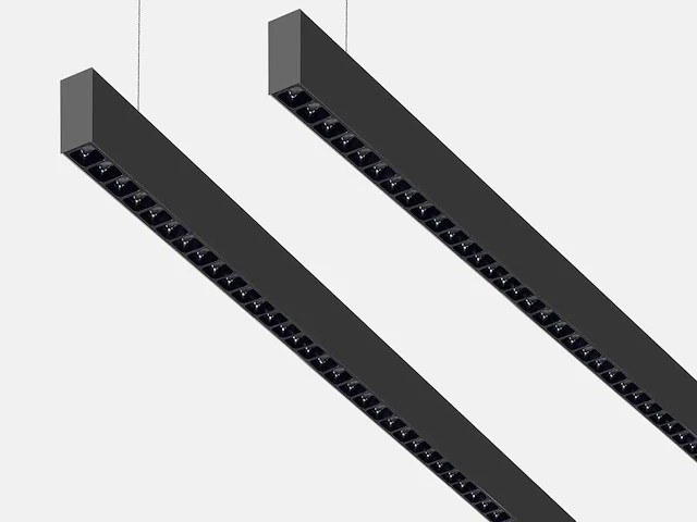 2 x b52 led design pendel armatuur zwart - afbeelding 1 van  6