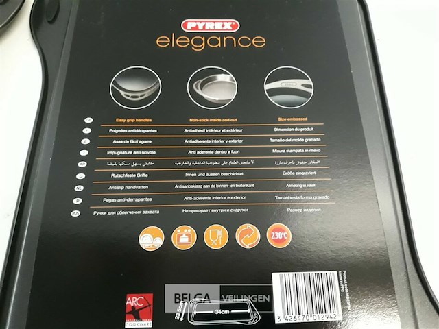 2 x bakplaat pyrex 34x23,5 cm - afbeelding 3 van  3