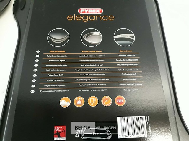 2 x bakplaat pyrex 34x23,5 cm - afbeelding 3 van  3