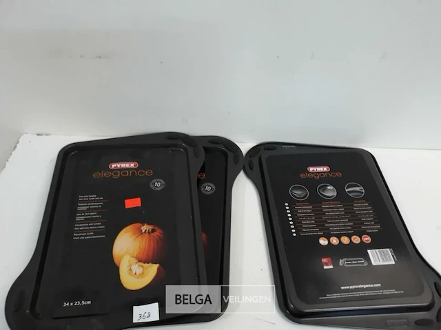 2 x bakplaat pyrex 34x23,5 cm - afbeelding 2 van  3