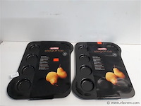 2 x bakplaat pyrex poffertjes 6,5 cm - afbeelding 1 van  2