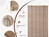 2 x bamboe rolgordijn (80 x 160 cm) - afbeelding 3 van  3