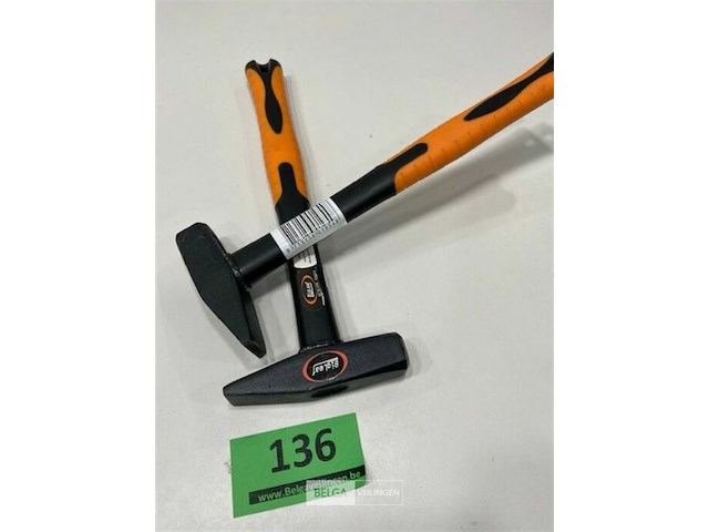 2 x bankhamer 300 gram met fiber steel - afbeelding 3 van  3