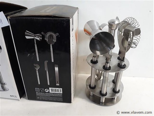 2 x barset voor cocktail 6 delig - afbeelding 2 van  2