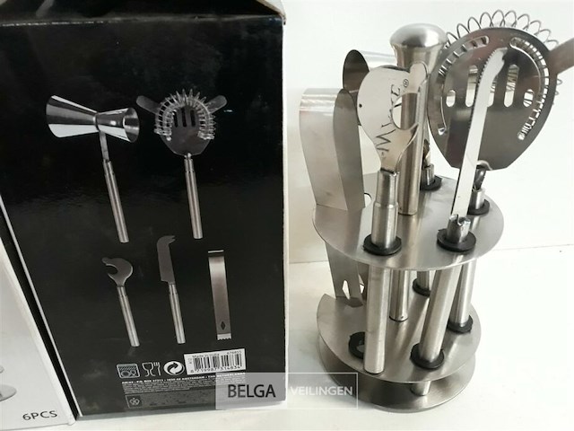 2 x barset voor cocktail 6 delig - afbeelding 3 van  3