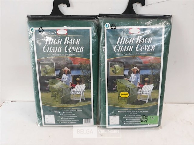 2 x beschermhoes 4 tuinstoelen 107x69x76 cm - afbeelding 2 van  3
