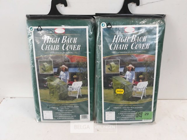 2 x beschermhoes 4 tuinstoelen 107x69x76 cm - afbeelding 2 van  3