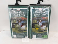 2 x beschermhoes 4 tuinstoelen 107x69x76 cm - afbeelding 2 van  3