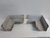 2 x binnenhoek 160mm licht grijs pvc regenafvoer - afbeelding 1 van  2
