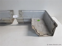 2 x binnenhoek 160mm licht grijs pvc regenafvoer - afbeelding 2 van  2