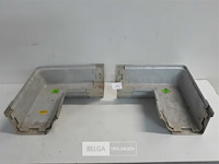 2 x binnenhoek 160mm licht grijs pvc regenafvoer - afbeelding 1 van  3