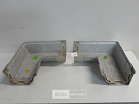 2 x binnenhoek 160mm licht grijs pvc regenafvoer - afbeelding 1 van  3