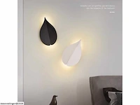 2 x bladvorm led wandlamp – 6w – 3500k neutraal wit – sw-239 - afbeelding 3 van  4