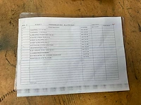 2 x blauwe bak met diverse onderdelen tandwielen, schijven, aandrijfas etc. zie lijst - afbeelding 4 van  5