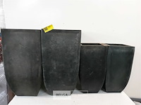 2 x bloembakken set polyester 2 stuks - afbeelding 1 van  3