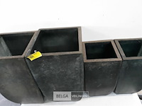 2 x bloembakken set polyester 2 stuks - afbeelding 3 van  3