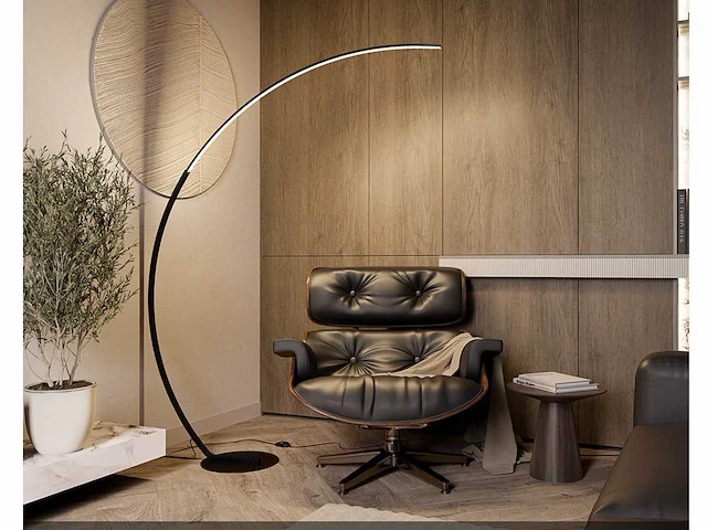 2 x bo led design vloer lamp zwart - afbeelding 3 van  9