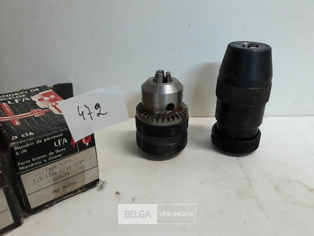 2 x boorkop 1,5-13 mm voor schroefmachine - afbeelding 1 van  3