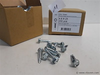 2 x boorschroef zeskant kop 4,8x25 mm 200 st - afbeelding 2 van  2