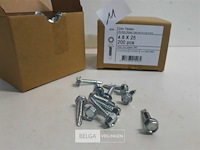 2 x boorschroef zeskant kop 4,8x25 mm 200 st - afbeelding 3 van  3