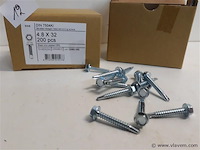 2 x boorschroef zeskant kop 4,8x32 mm 200 st - afbeelding 2 van  2