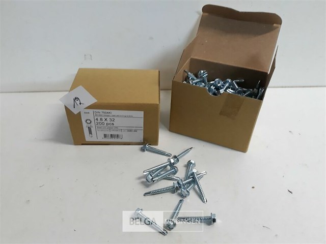 2 x boorschroef zeskant kop 4,8x32 mm 200 st - afbeelding 2 van  3