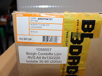 2 x borgh combifix lijm rvs a4 8x130/220 isolatie 30-80 (200 st) - afbeelding 1 van  6