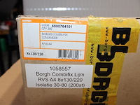 2 x borgh combifix lijm rvs a4 8x130/220 isolatie 30-80 (200 st) - afbeelding 2 van  6