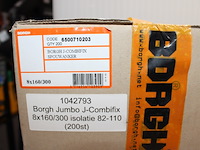 2 x borgh jumbo j-combifix 8x160/300 isolatie 82-110 (200st) - afbeelding 1 van  3
