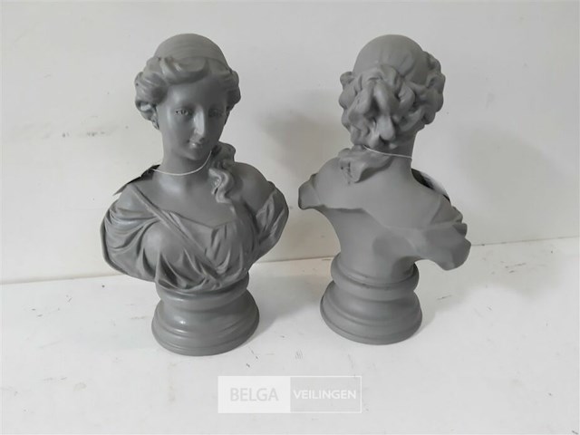 2 x borst-beeld 32x18 cm - afbeelding 3 van  3