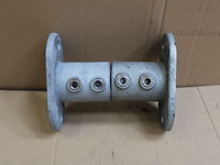 2 x buiskoppeling voetplaat hoog ø48 - afbeelding 1 van  2