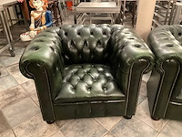 2 x chesterfield zetels - afbeelding 2 van  5