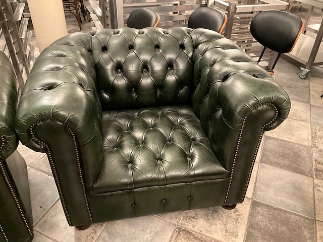 2 x chesterfield zetels - afbeelding 3 van  5