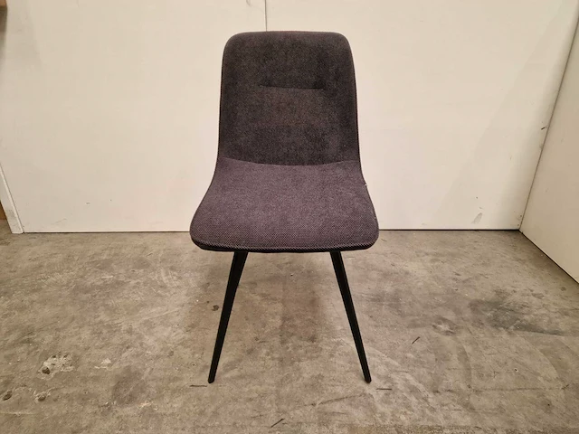 2 x comfort prestige interieurstoel deny met textiel antraciet - zwart metalen poten - afbeelding 2 van  5