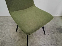 2 x comfort prestige interieurstoel deny met textiel donkergroen - zwart metalen poten - afbeelding 5 van  5