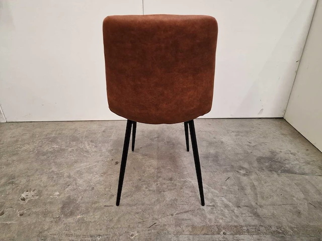 2 x comfort prestige interieurstoel java met textiel cognac - zwart metalen poten - afbeelding 4 van  4