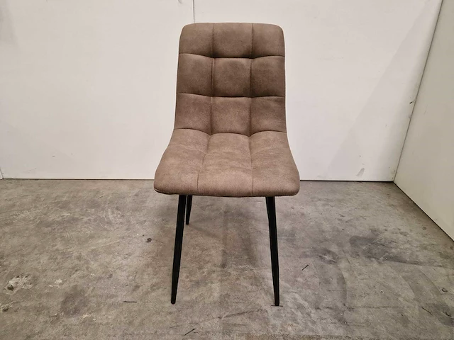 2 x comfort prestige interieurstoel java met textiel taupe - zwart metalen poten - afbeelding 2 van  4