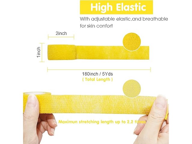 2 x comomed cohesive bandages (12 stuks) - afbeelding 2 van  3