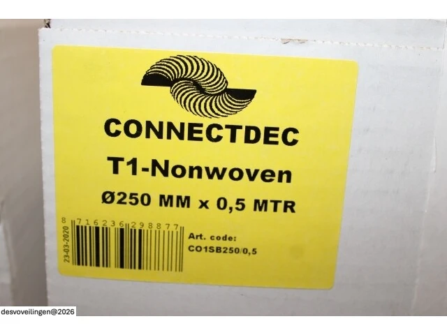 2 x connectdec trd non woven m/m ø250 0,5 meter - afbeelding 2 van  2