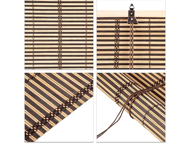 2 x cy.curtain bamboe rolgordijn (120 x 250 cm) - afbeelding 2 van  2