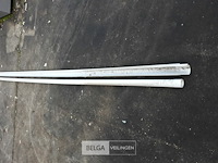 2 x dakgoot pvc licht grijs 4 m 80mm + buis 50mm 4m - afbeelding 2 van  3